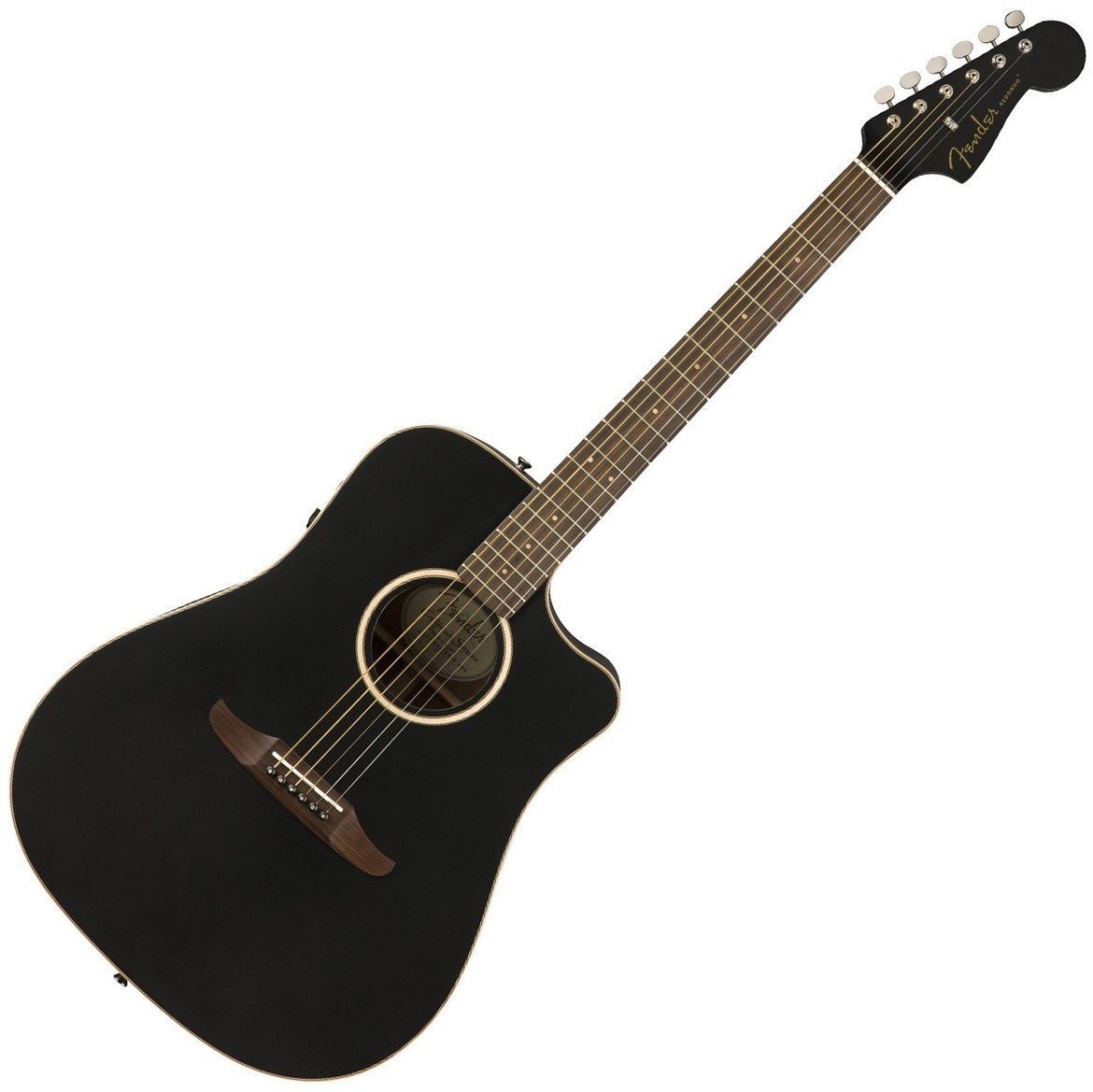 electro-acoustic guitar Fender Redondo Player Matte Black