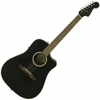 electro-acoustic guitar Fender Redondo Player Matte Black - 1