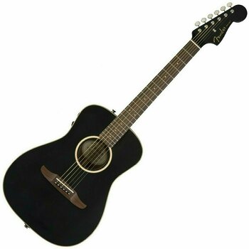 Guitare acoustique-électrique Fender Malibu Special Matte Black - 1