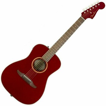 Elektro-akoestische gitaar Fender Malibu Classic Hot Rod Red Metallic - 1