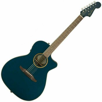 Elektro-akoestische gitaar Fender Newporter Classic Cosmic Turquoise w/bag - 1