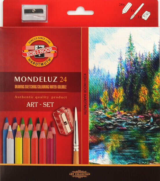 Aquarelpotlood KOH-I-NOOR Set of Watercolour Pencils 24 pcs