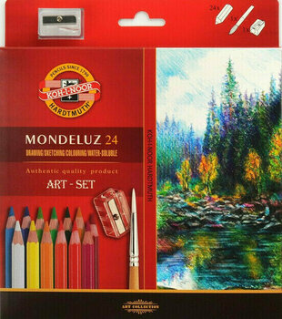 Akvarelblyant KOH-I-NOOR Set of Watercolour Pencils 24 pcs - 1