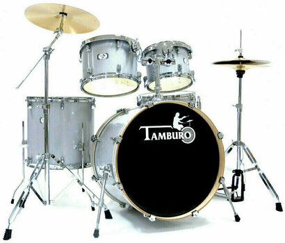 Akustik-Drumset Tamburo T5P20 Silver Sparkle - 1