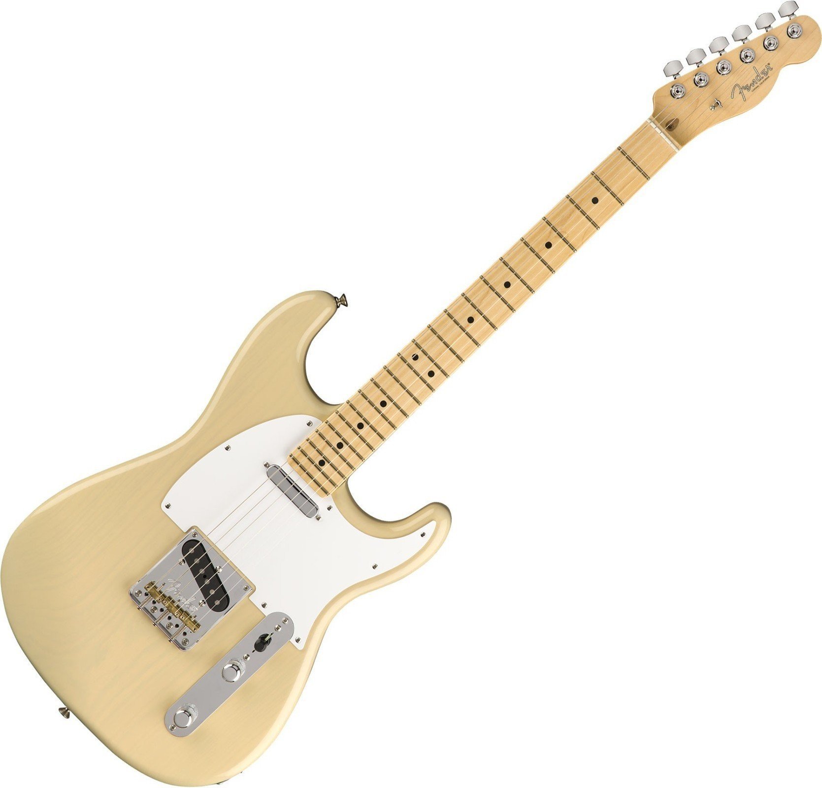 Elektromos gitár Fender Limited Whiteguard Stratocaster MN Vintage Blonde