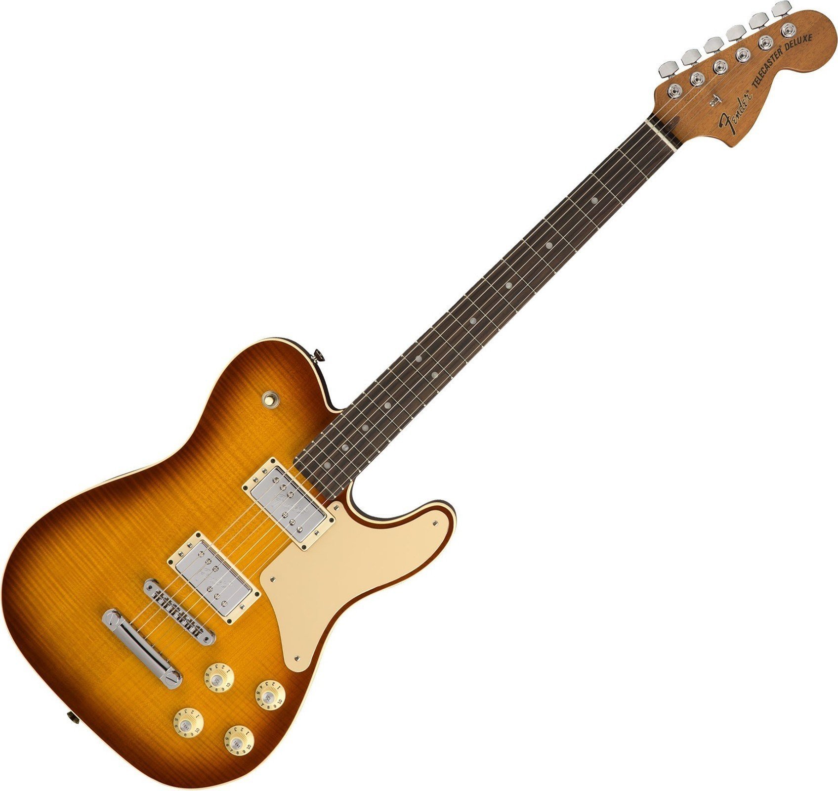 Elektrische gitaar Fender Limited Troublemaker Telecaster Deluxe RW Ice Tea Burst