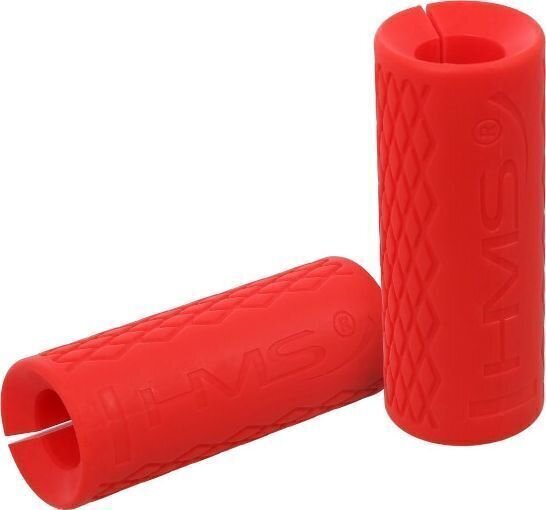 Kang, rööbaspuu HMS FG02 Silicone Handle for Weightlifting Bar Red