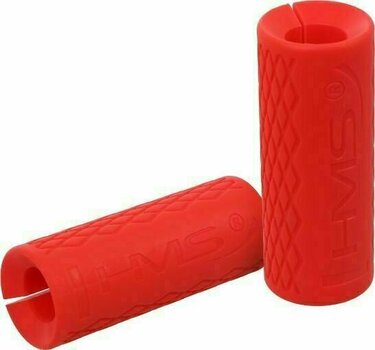 Kang, rööbaspuu HMS FG02 Silicone Handle for Weightlifting Bar Red - 1