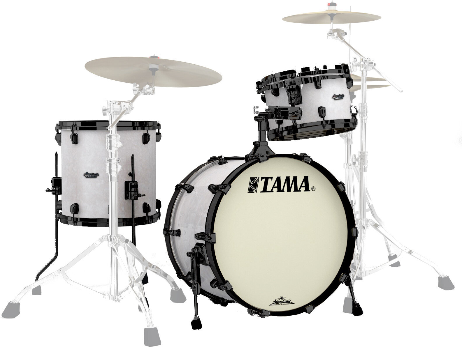 Akoestisch drumstel Tama MR30CMBNS Starclassic Maple Snow White Pearl