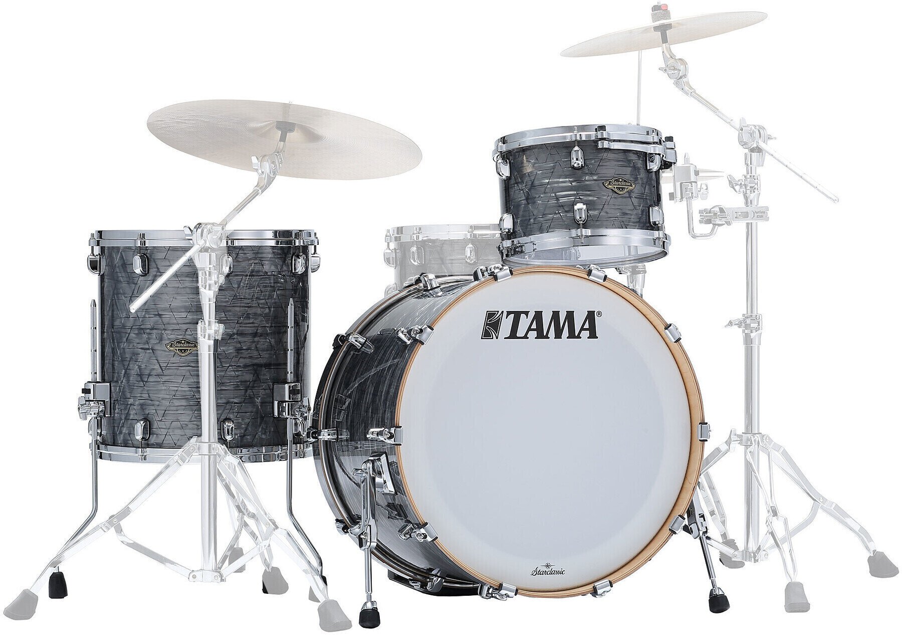 Akoestisch drumstel Tama MR30CMBNS Starclassic Maple Charcoal Onyx