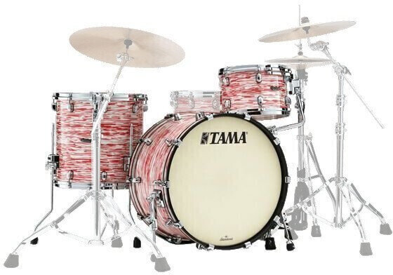 Conjunto de batería acústica Tama MR30CMBNS Starclassic Maple Red And White Oyster
