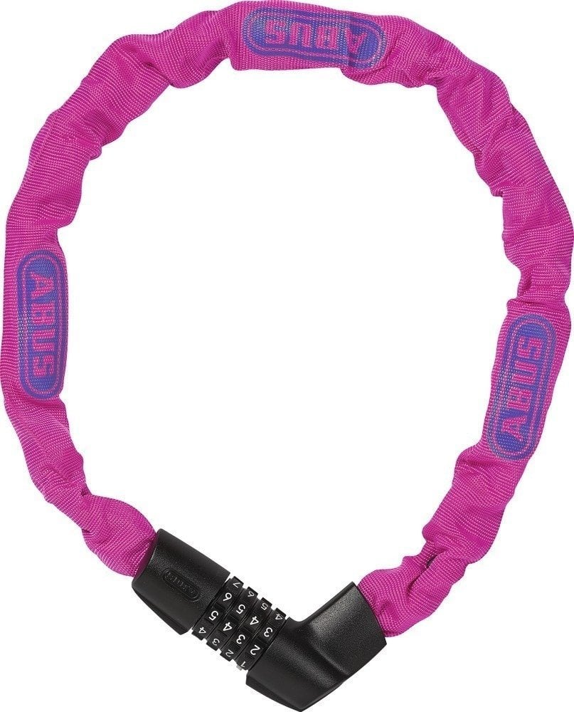 Велосипедна ключалка Abus Tresor 1385/75 Neon Pink 75 cm