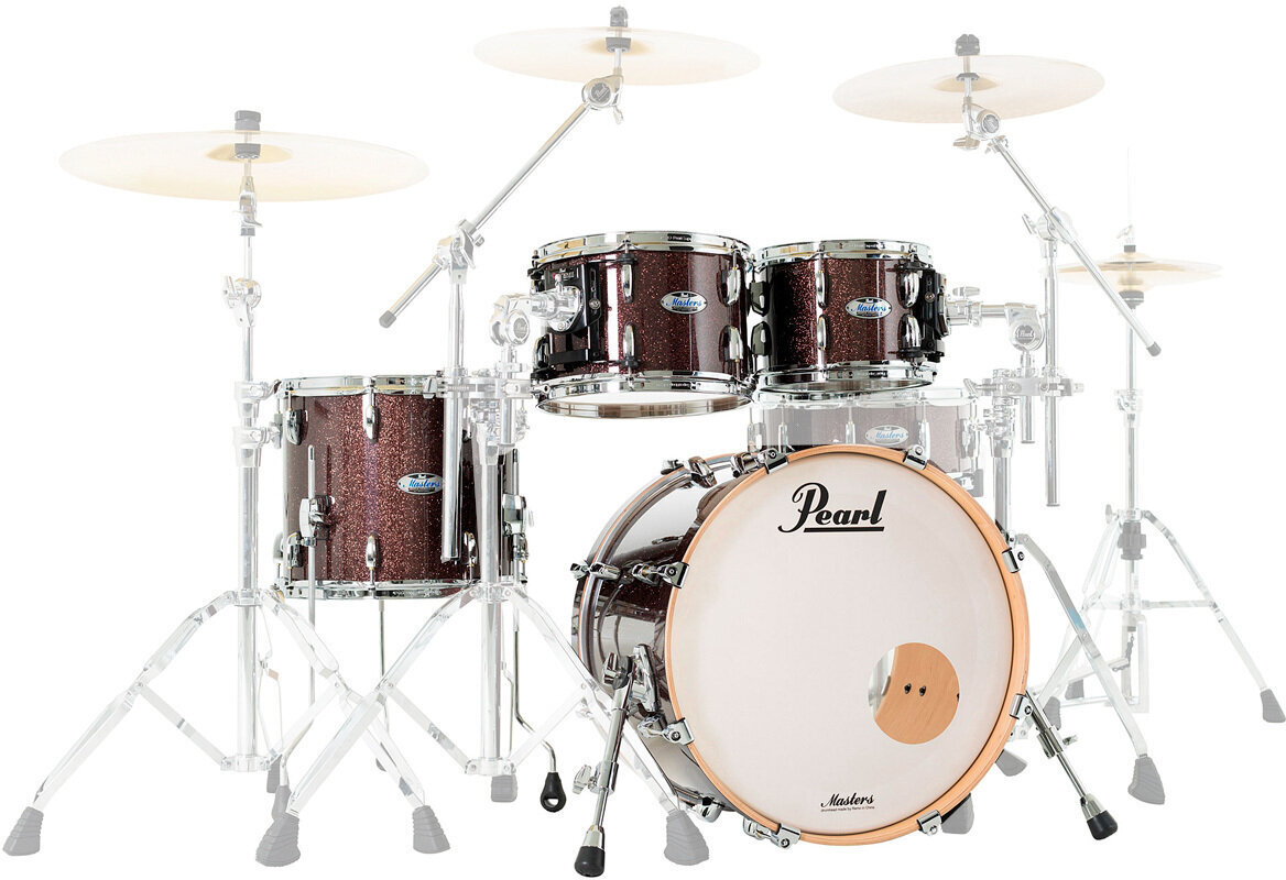 Batterie acoustique Pearl MCT924XEP-C329 Masters Maple Complete Burnished Bronze Sparkle