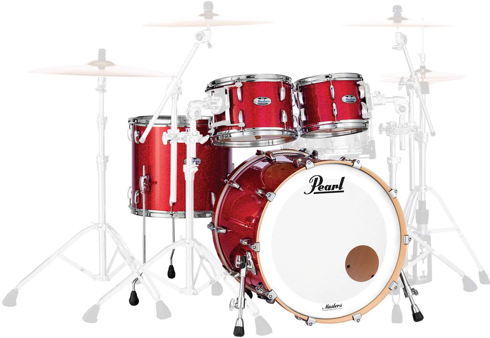 Set de tobe acustice Pearl MCT904XEP-C319 Masters Complete Inferno Red Sparkle
