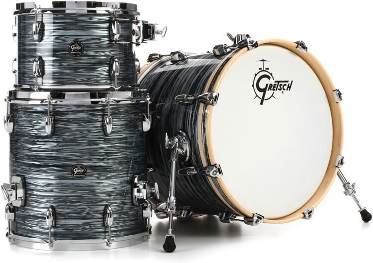 Akoestisch drumstel Gretsch Drums RN2-J483 Renown Silver-Oyster-Pearl