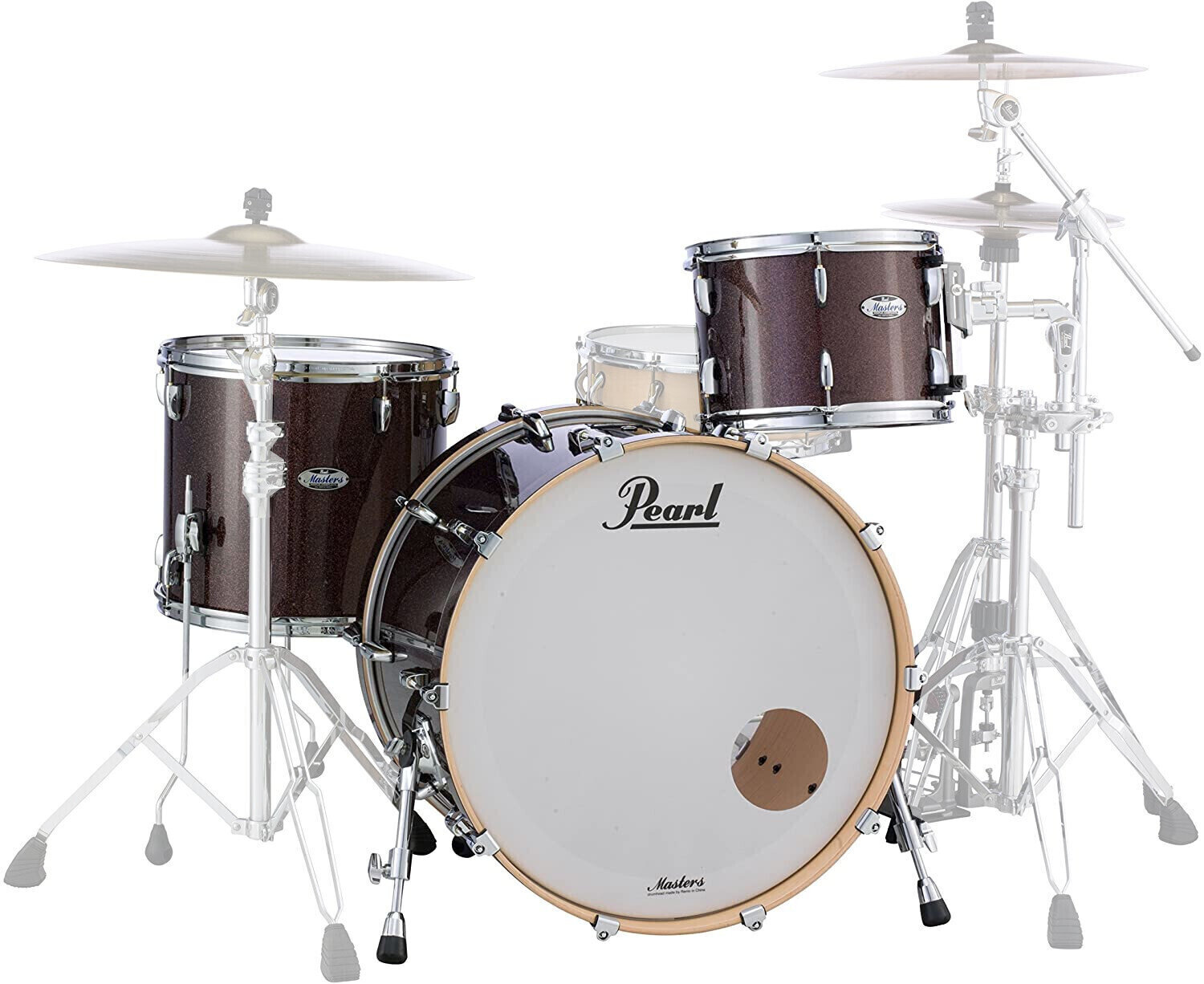 Akoestisch drumstel Pearl MCT943XEP-C329 Masters Complete Burnished Bronze Sparkle