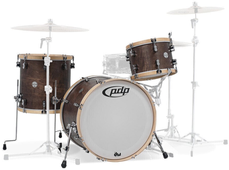 Drumkit PDP by DW Concept Classic Wood Hoop Natural-Walnut-Stain