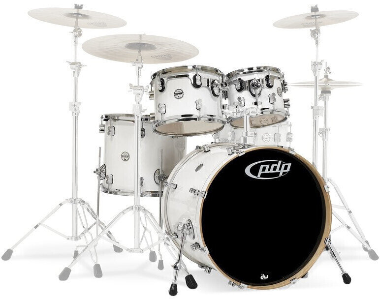 Akustik-Drumset PDP by DW CM3 Concept Maple Shellset Pearlescent White