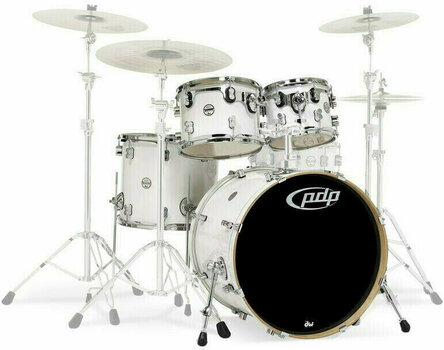 Akustická bicí souprava PDP by DW CM3 Concept Maple Shellset Pearlescent White - 1