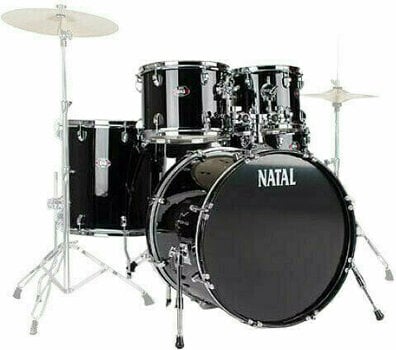 Akustická bicí souprava Natal Spirit Fusion Kauri Black - 1