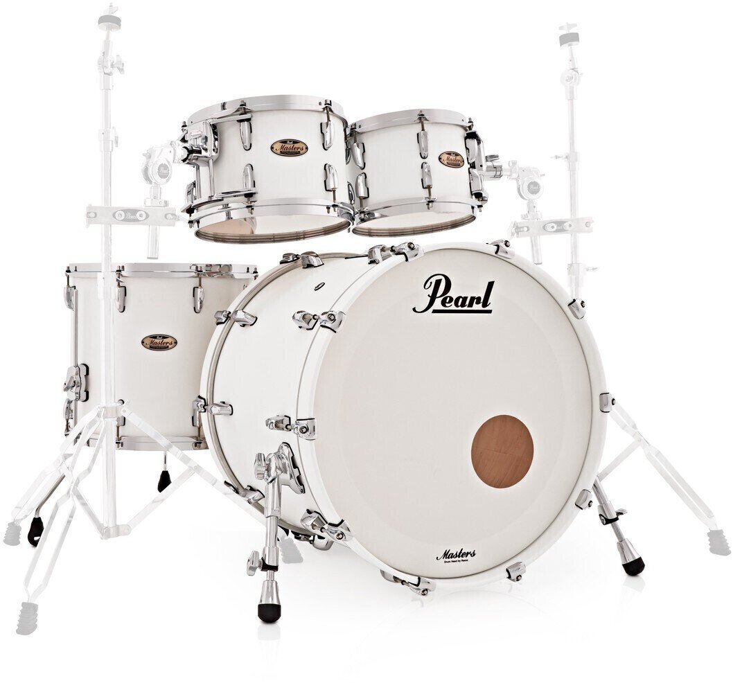 Akoestisch drumstel Pearl MRV904XEP-C353 Masters Maple Reserve Matte White