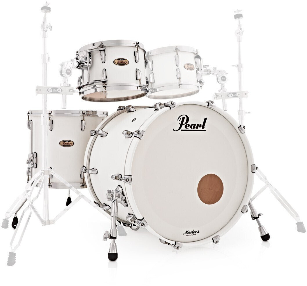 Akoestisch drumstel Pearl MRV943XEP-C353 Masters Maple Reserve Matte White