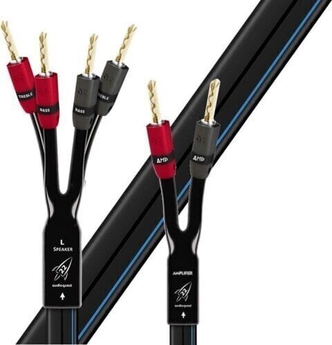 Cable para altavoces Hi-Fi AudioQuest Rocket 22 2,5 m Azul-Negro Cable para altavoces Hi-Fi