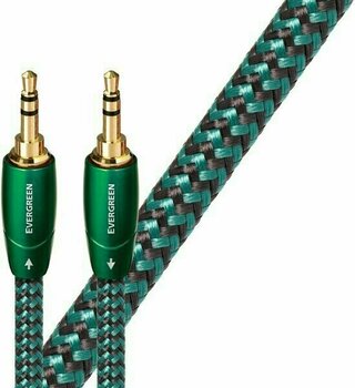 Hi-Fi AUX-kabel AudioQuest Evergreen 0,6 m Grön Hi-Fi AUX-kabel - 1