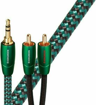 Hi-Fi AUX-kabel AudioQuest Evergreen 0,6 m Grøn Hi-Fi AUX-kabel - 1