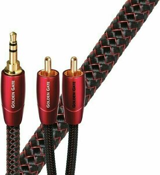 Cable AUX Hi-Fi AudioQuest Golden Gate 0,6 m Rojo Cable AUX Hi-Fi - 1