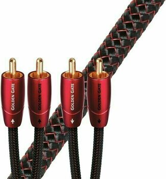 Hi-Fi audiokabel AudioQuest Golden Gate 1 m Rood Hi-Fi audiokabel - 1