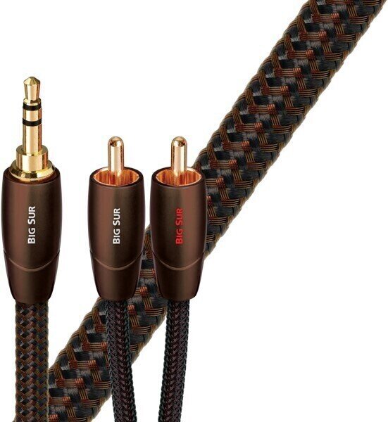 Hi-Fi AUX-kabel AudioQuest Big Sur 0,6 m Bruin Hi-Fi AUX-kabel
