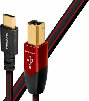 Hi-Fi USB-kaabel AudioQuest USB Cinnamon 0,75m USB B - C - 1