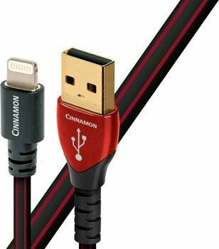 Hi-Fi USB-kabel AudioQuest Cinnamon 1,5 m Rood-Zwart Hi-Fi USB-kabel - 1