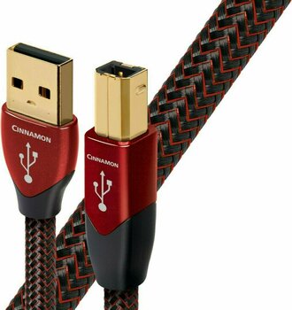 Hi-Fi USB-kabel AudioQuest Cinnamon 3 m Rød-Sort Hi-Fi USB-kabel - 1