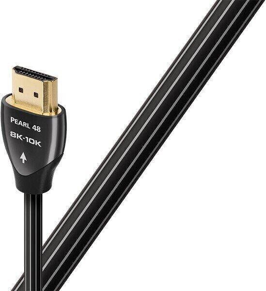Cable de vídeo Hi-Fi AudioQuest Pearl 1 m Blanco-Negro Cable de vídeo Hi-Fi