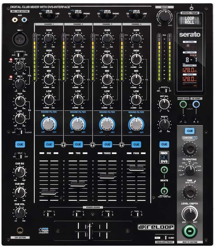Table de mixage DJ Reloop RMX 90 DVS Table de mixage DJ