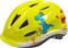 Capacete de ciclismo para crianças R2 Lucky Helmet Glossy Neon Yellow/Grey/Blue XXS Capacete de ciclismo para crianças