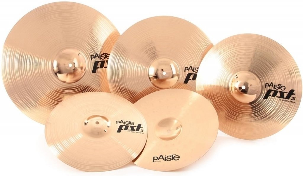 Conjunto de pratos Paiste PST 5 New Rock Set 14/18/20 + 16 Crash