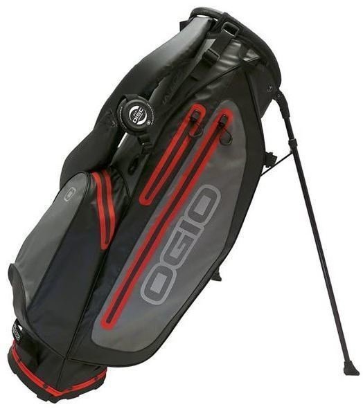 Saco de golfe Ogio Aquatech Black/Charcoal/Red Saco de golfe