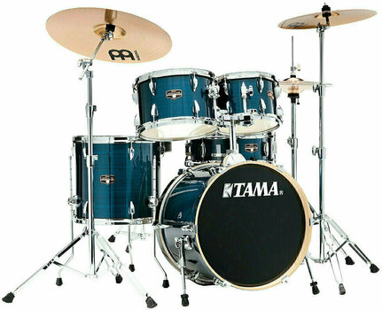 Акустични барабани-комплект Tama IE50H6W-HLB Imperialstar Hairline Blue - 1