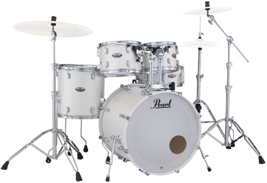 Akoestisch drumstel Pearl DMP905-C229 Decade Maple White Satin Pearl