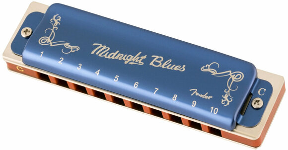 Diatoniskt munspel Fender Midnight Blues C - 1