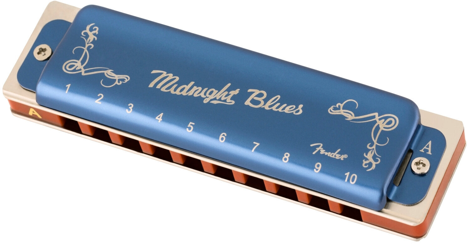 Harmonijki ustne diatoniczne Fender Midnight Blues A