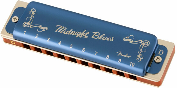 Diatoniskt munspel Fender Midnight Blues D - 1