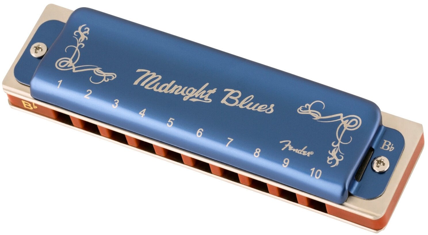 Diatonická ústní harmonika Fender Midnight Blues Bb