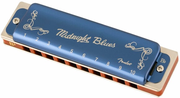 Diatonisk mundharmonika Fender Midnight Blues Bb - 1