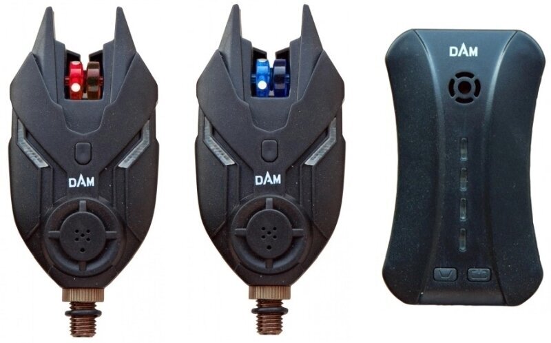 Ηλεκτρονικοί Ειδοποιητές Ψαρέματος DAM TF Bite Alarm Set 2+1 Κόκκινο χρώμα-Μπλε