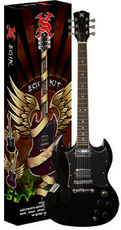 Elektrische gitaar SX EG3K Black