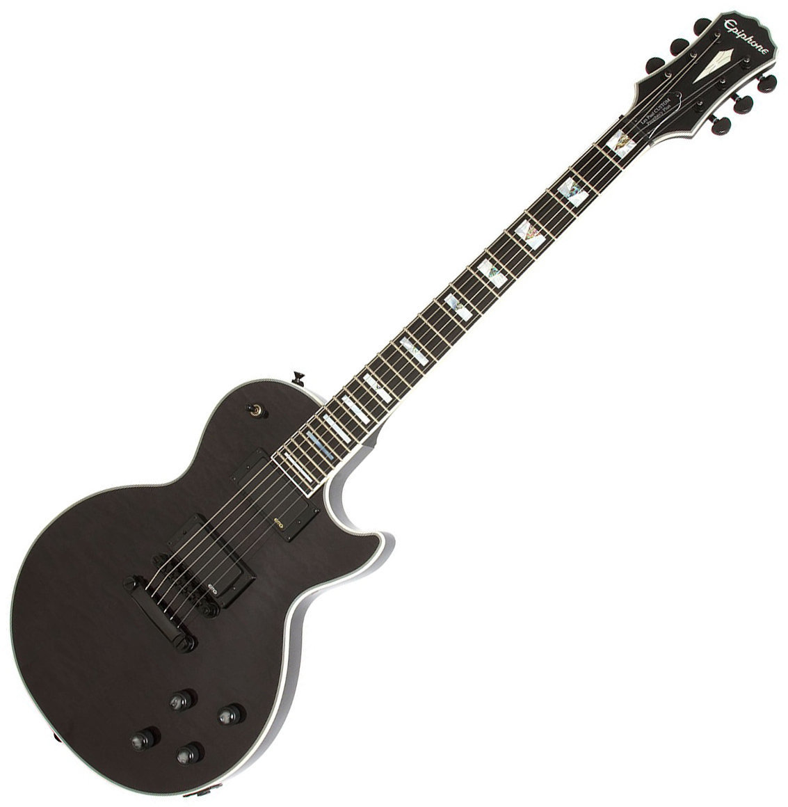 Guitare électrique Epiphone Les Paul Custom Plus EX Midnight Ebony